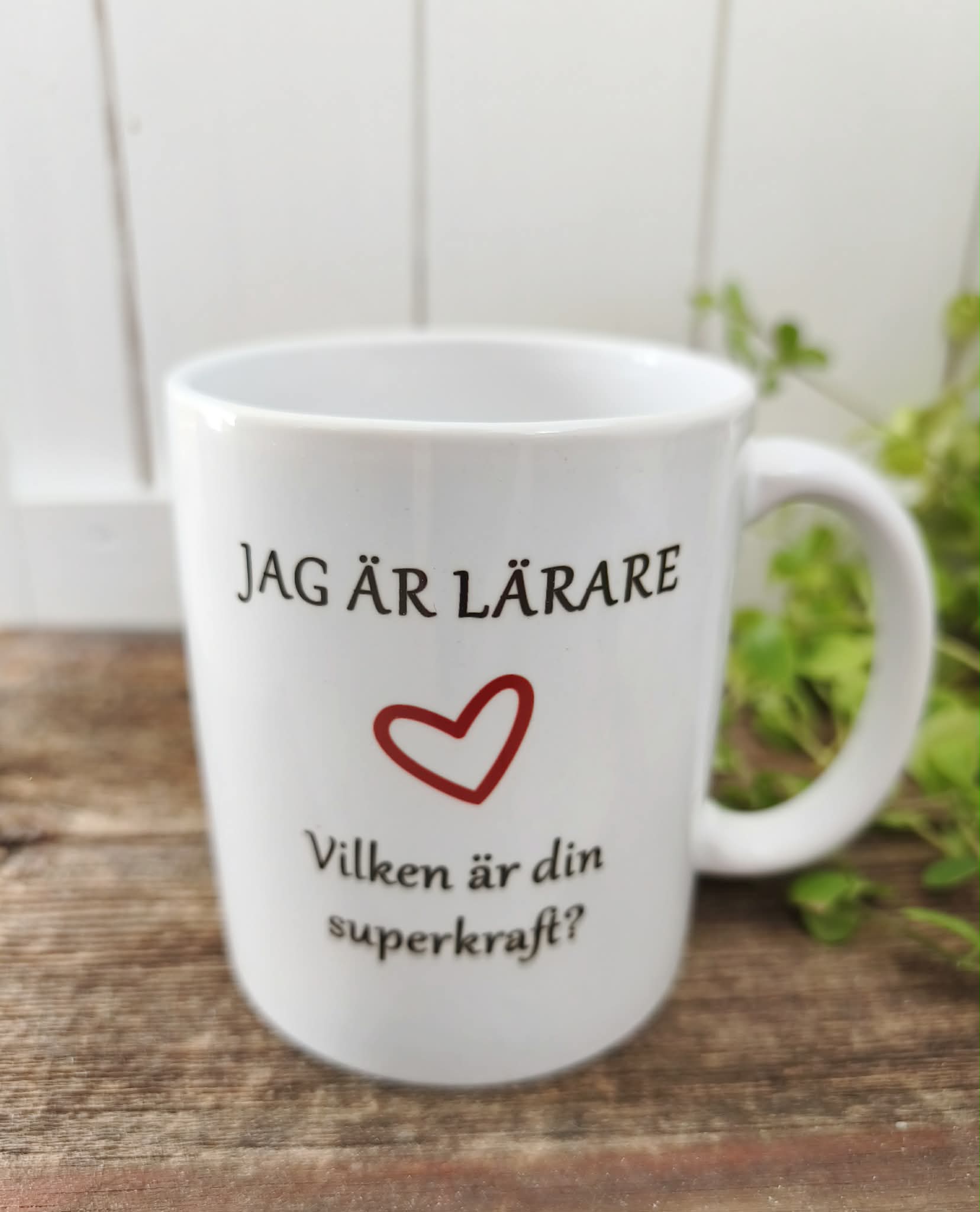 Mugg - Jag är lärare ❤...