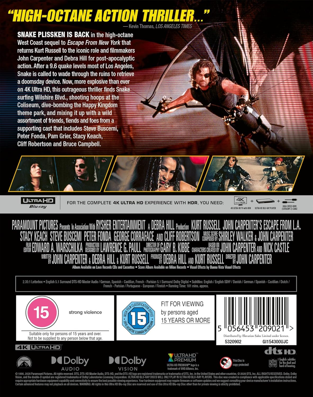 Escape From L.A. (Limited Edition Steelbook) (ej svensk text) (4 K Ultra HD) - 2