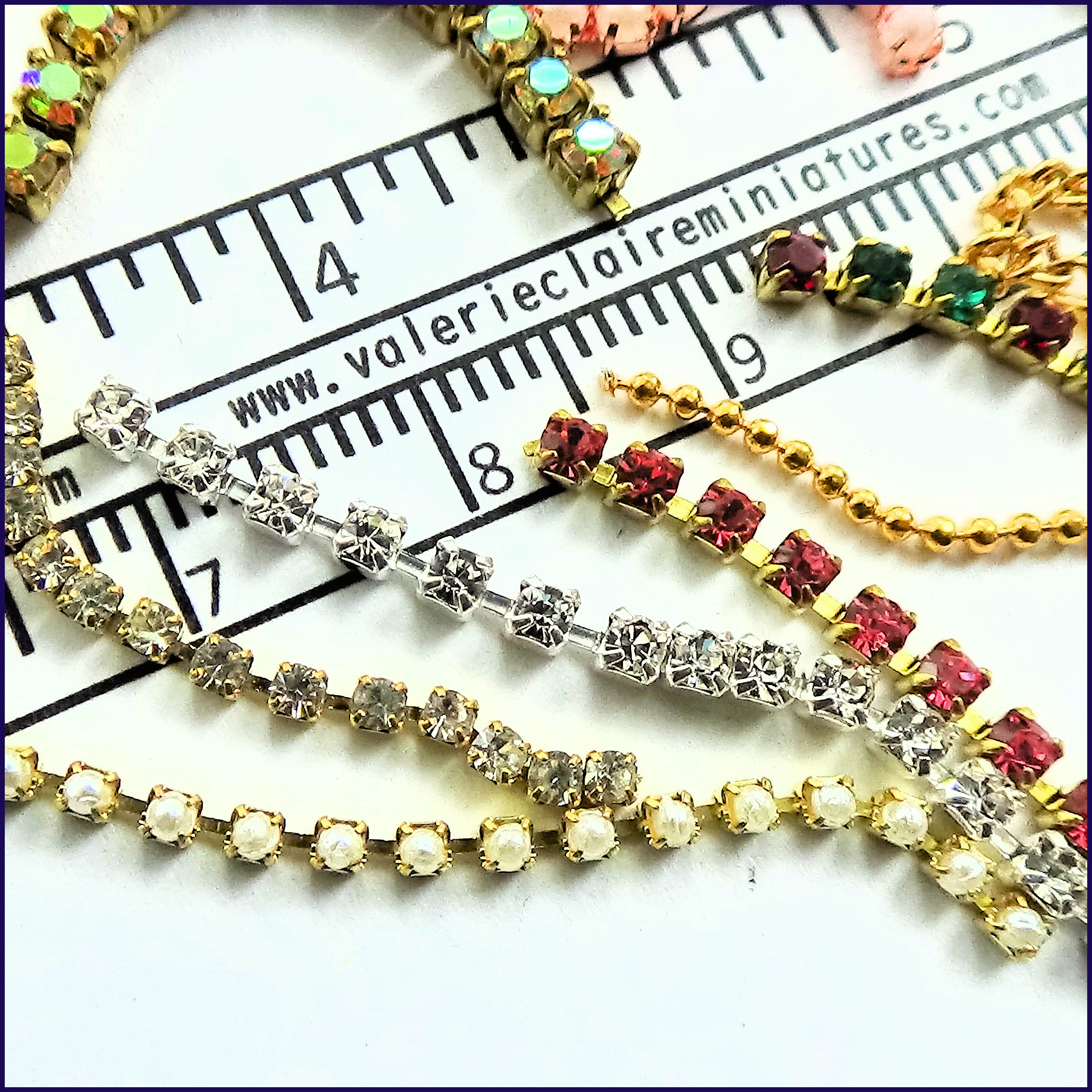 Necklace kit - 10 chains - kit from Valerie Claire Miniatures - 2