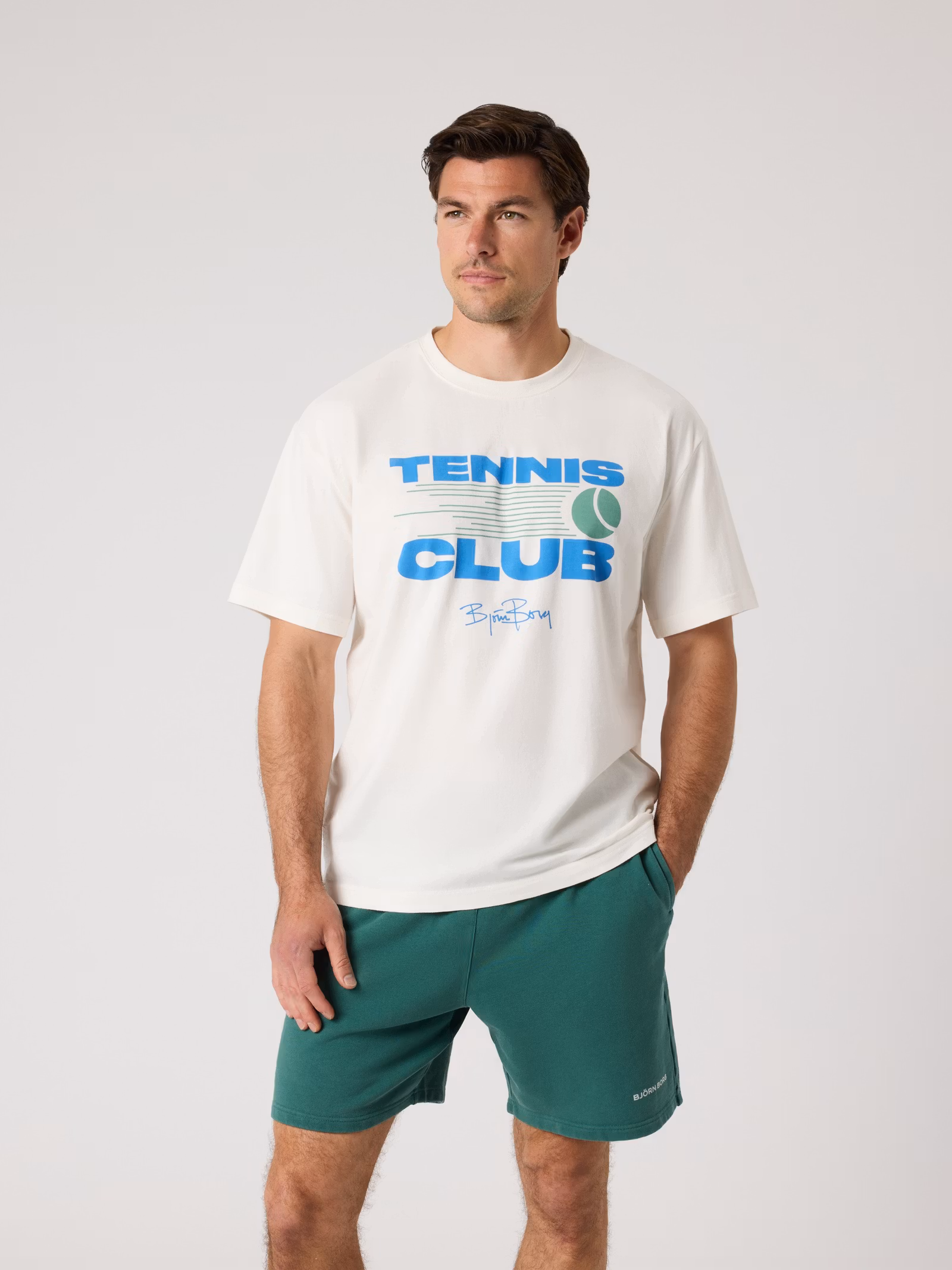 Björn Borg - Classic Print T-Shirt - Tofu