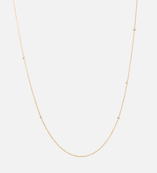 Ankkuriketju 30, jossa timantteja 0,08ct - 2