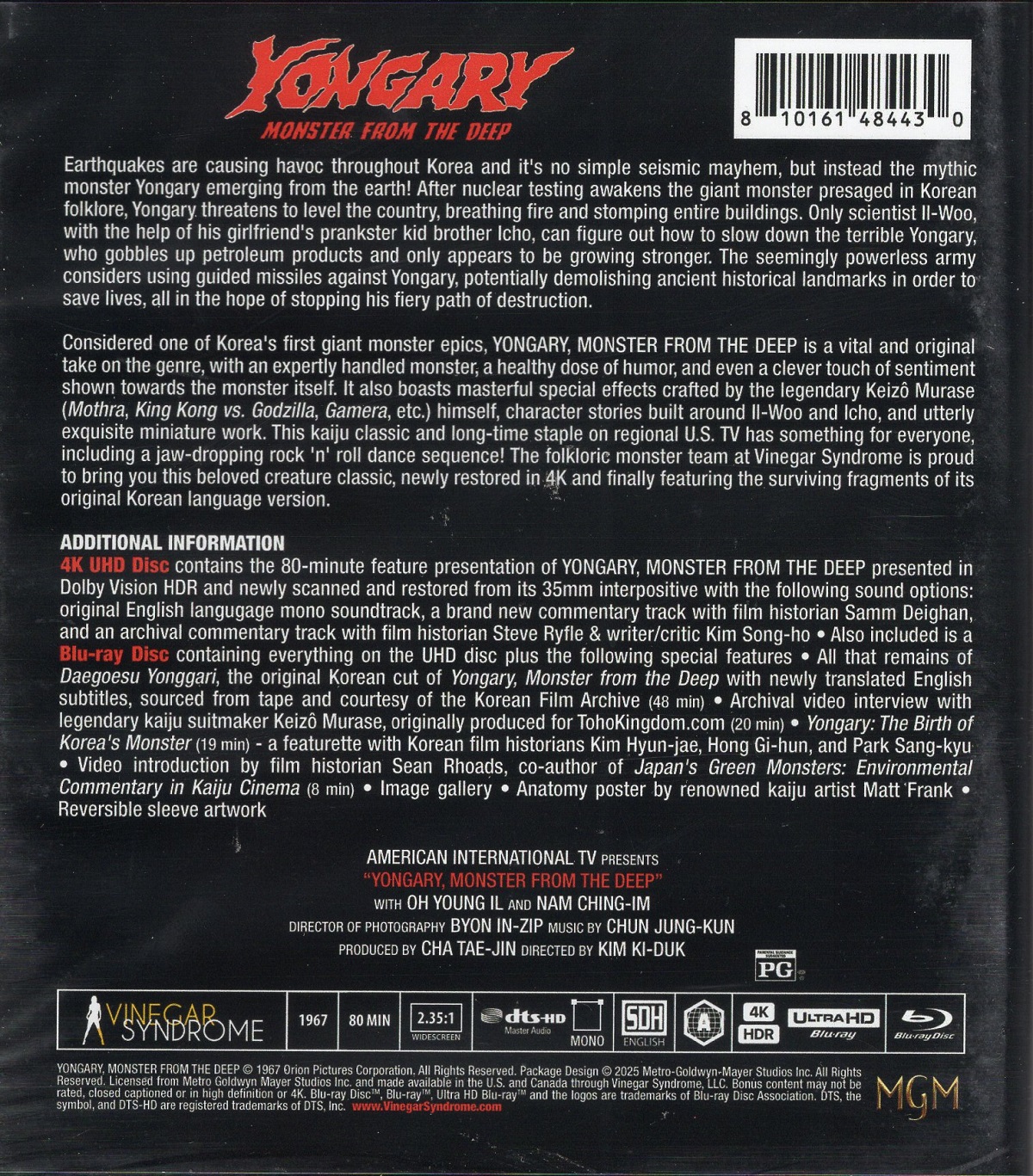 Yongary, Monster From the Deep (ej svensk text) (4K Ultra HD + Blu-ray) - 2