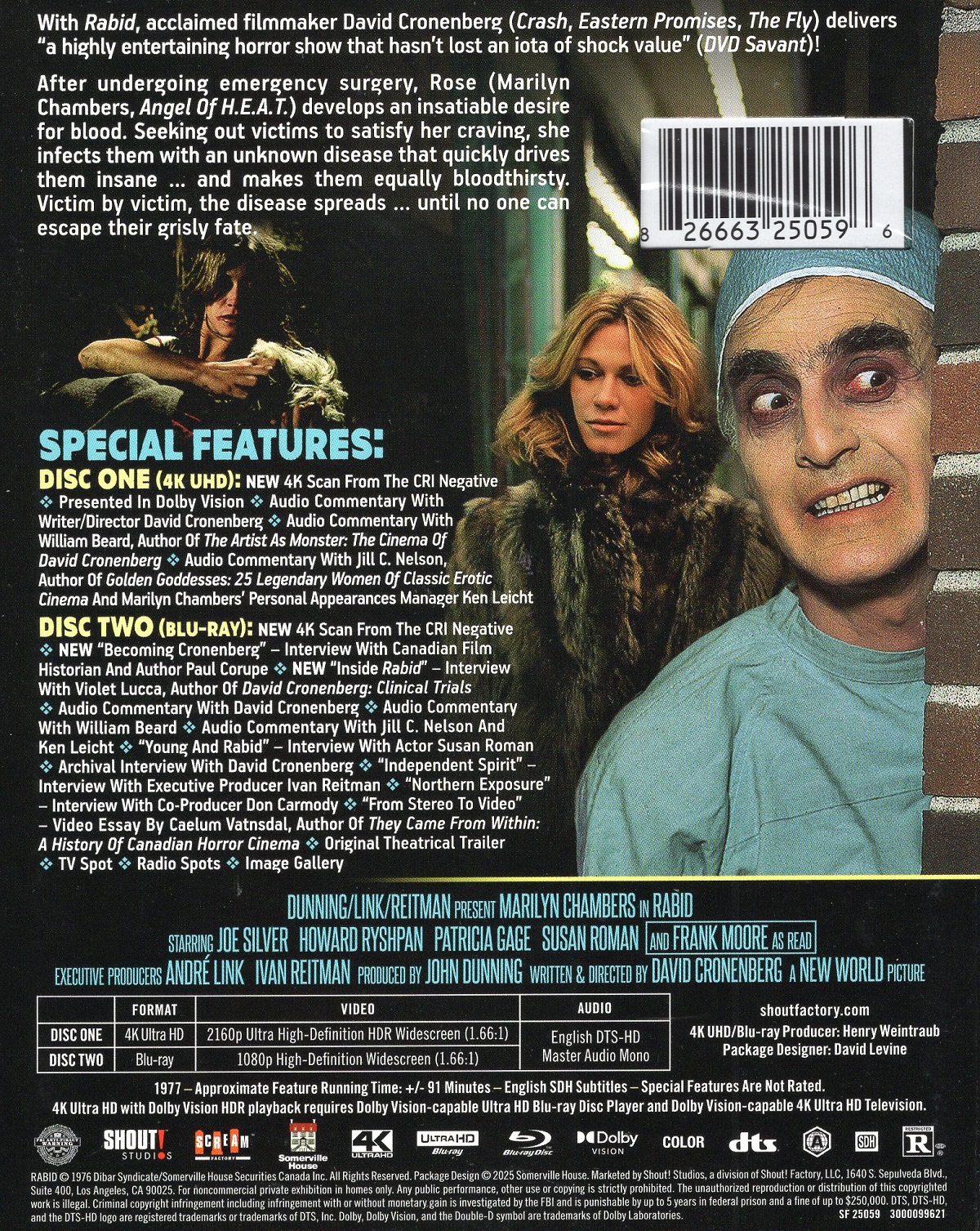 Rabid (ej svensk text) (4K Ultra HD + Blu-ray) - 2