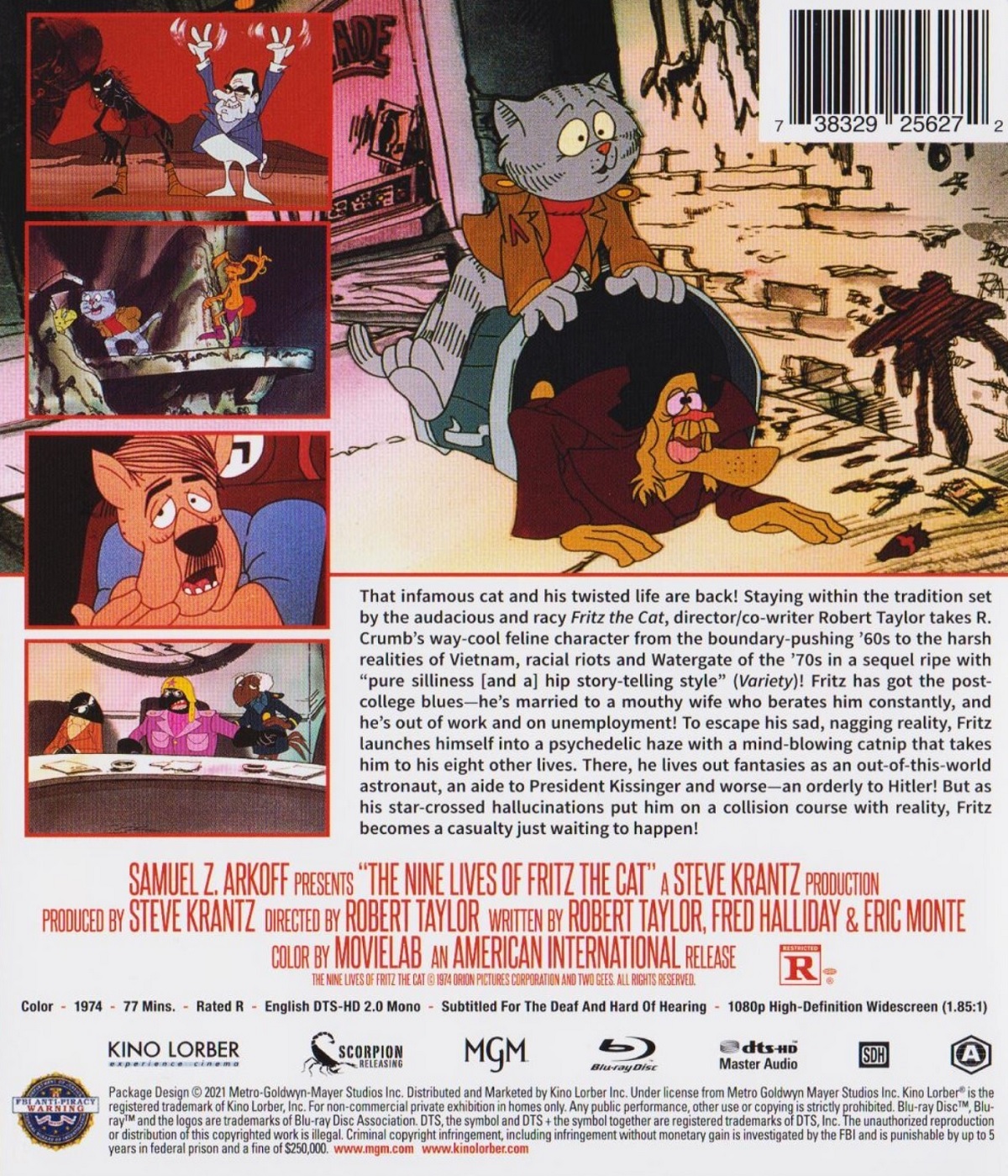 Nine Lifes of Fritz the Cat (ej svensk text) (Blu-ray) - 2