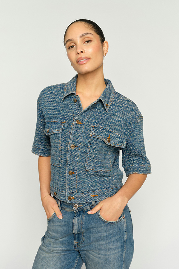 Mos Mosh -  MMEbba Bobble Jacket Blue
