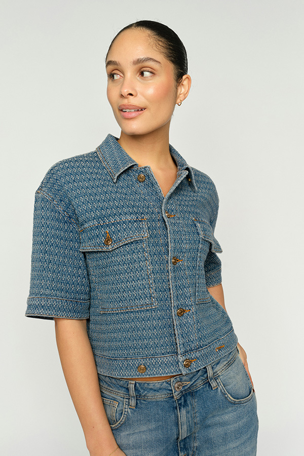 Mos Mosh -  MMEbba Bobble Jacket Blue - 3