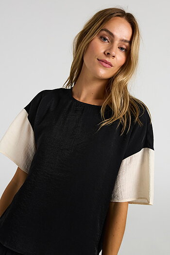 Costamani - Prato Blouse Black Whisper
