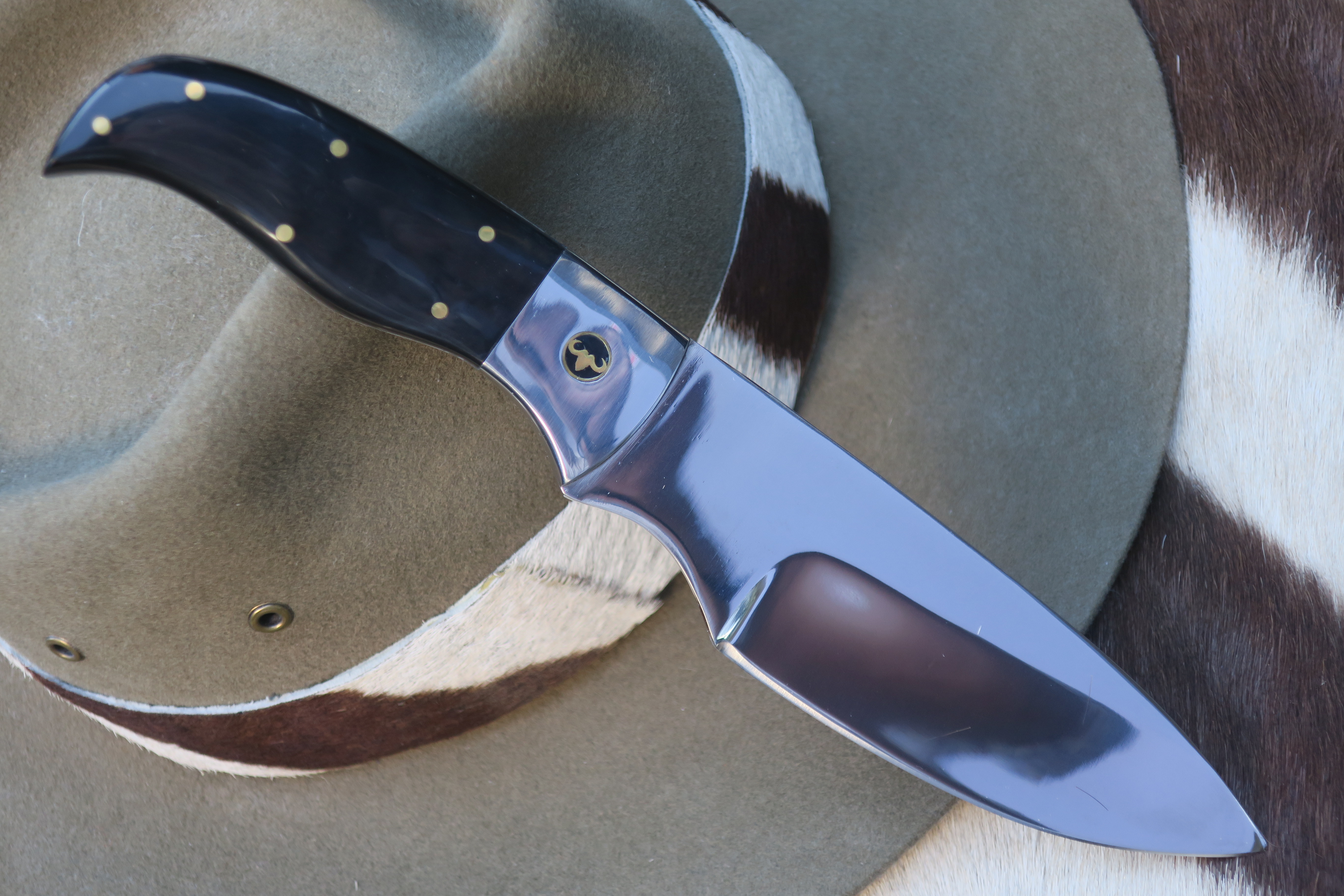 PRISSÄNKT - Hyena Skinner - Cape Buffalo Horn - Skinner/Utility knife - 2