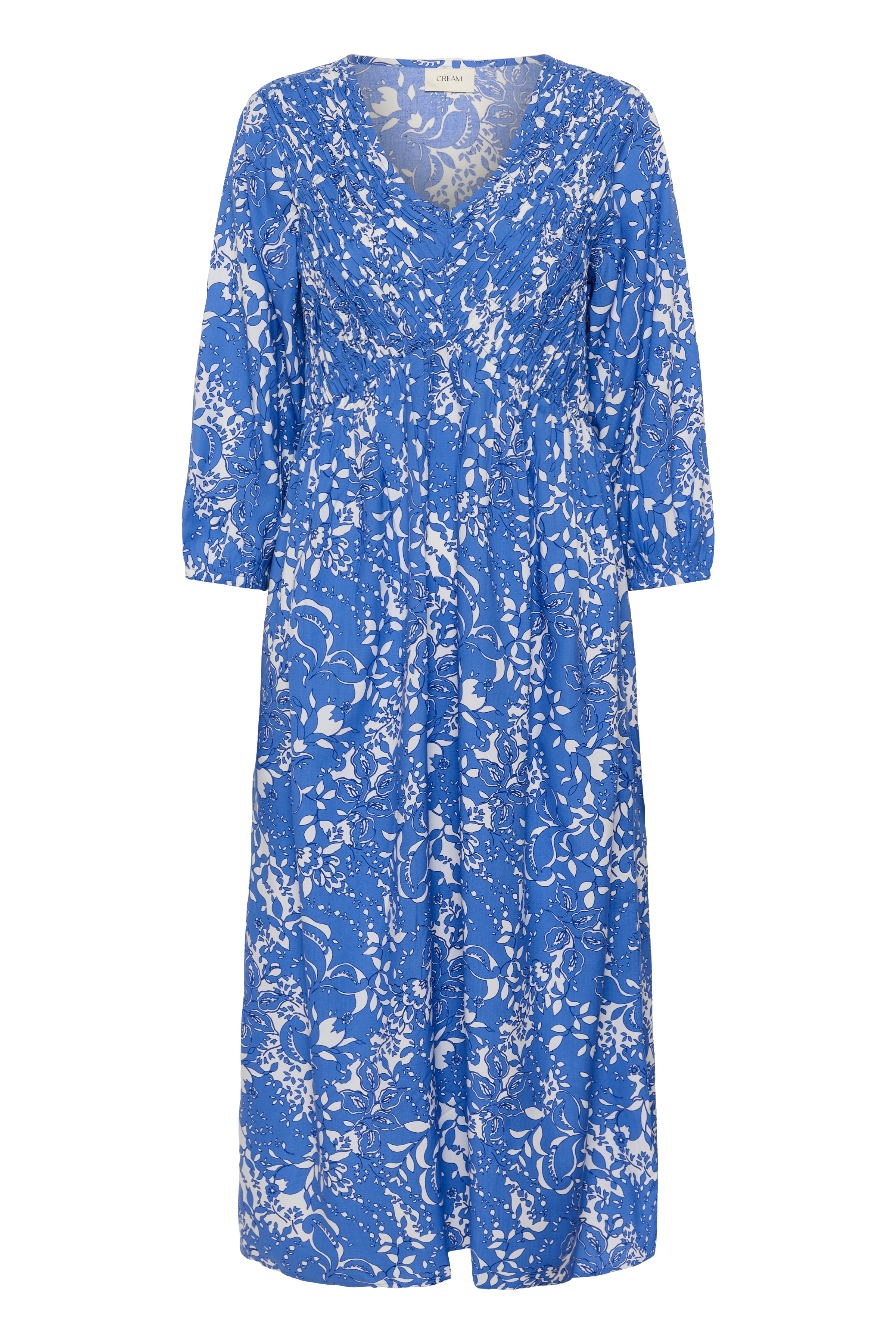 CRTiah Smock Dress Blue Toile  Mönstrad klänning - 6