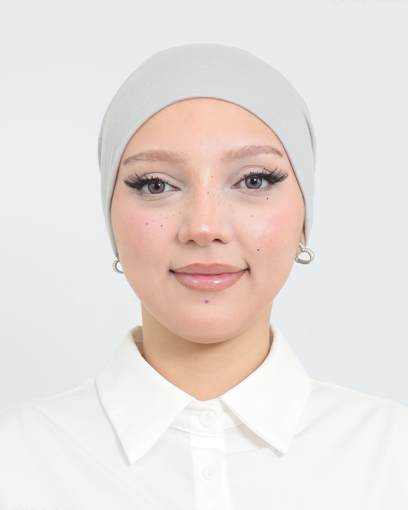 Cap - Stretch Jersey - Light Gray - 2