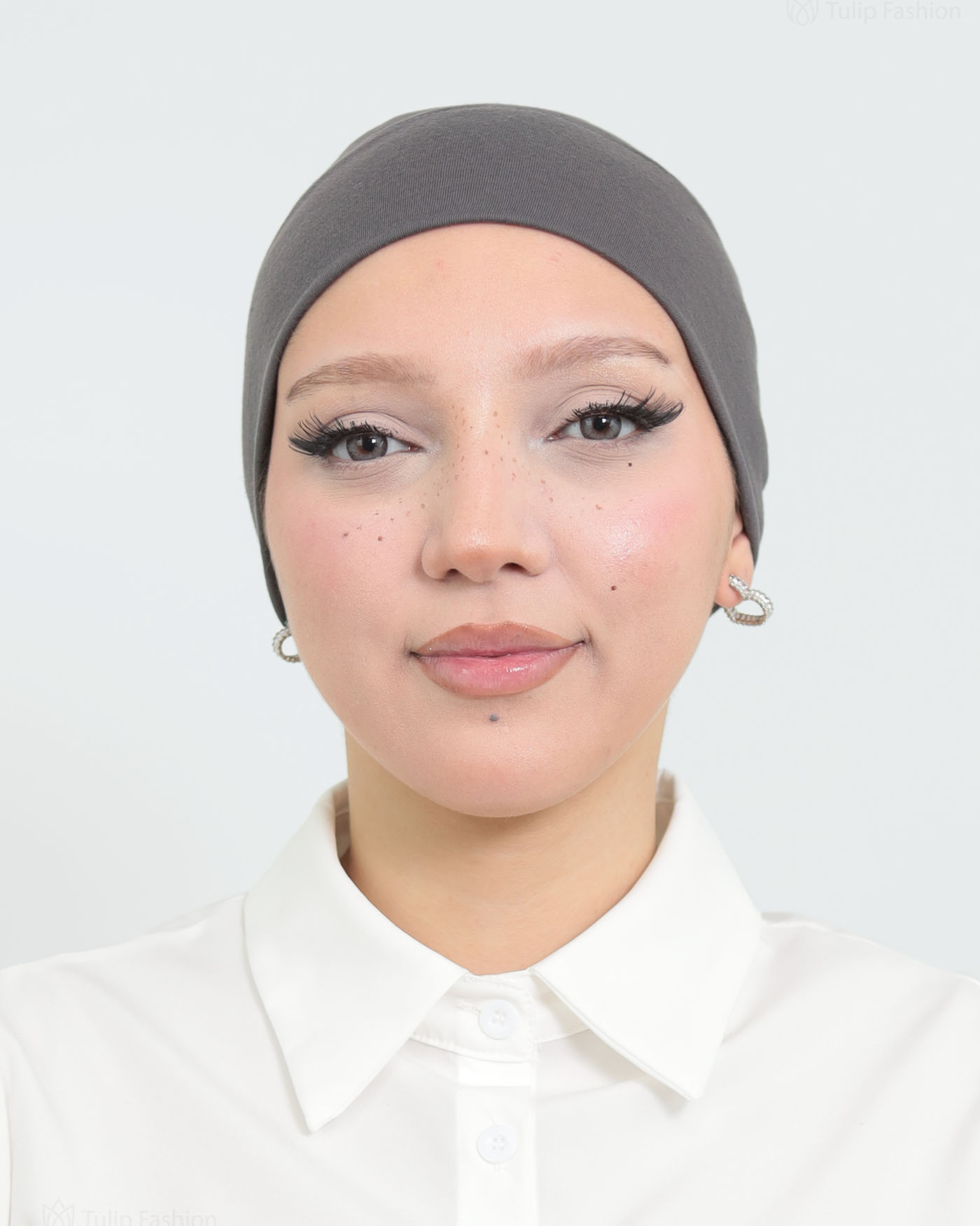 Cap - Stretch Jersey - Mörkgrå - 2