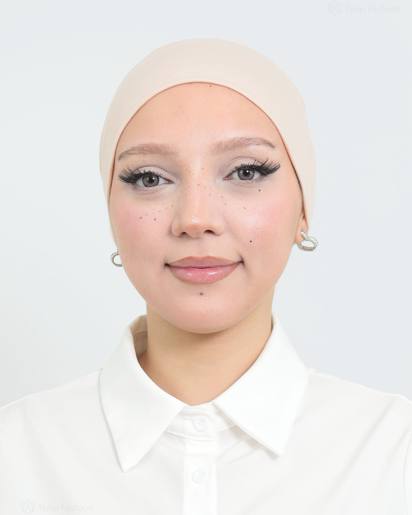 Cap - Stretch Jersey - Powder Pink - 2