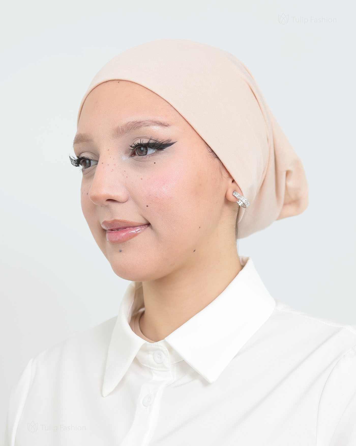 Cap - Stretch Jersey - Powder Pink