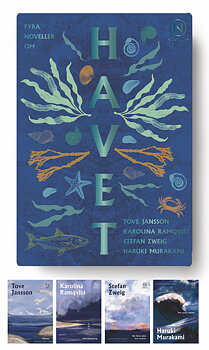 Havet : Tove Jansson, Karolina Ramqvist, Stefan Zweig och Haruki Murakami  - 4 stycken noveller i en liten ask