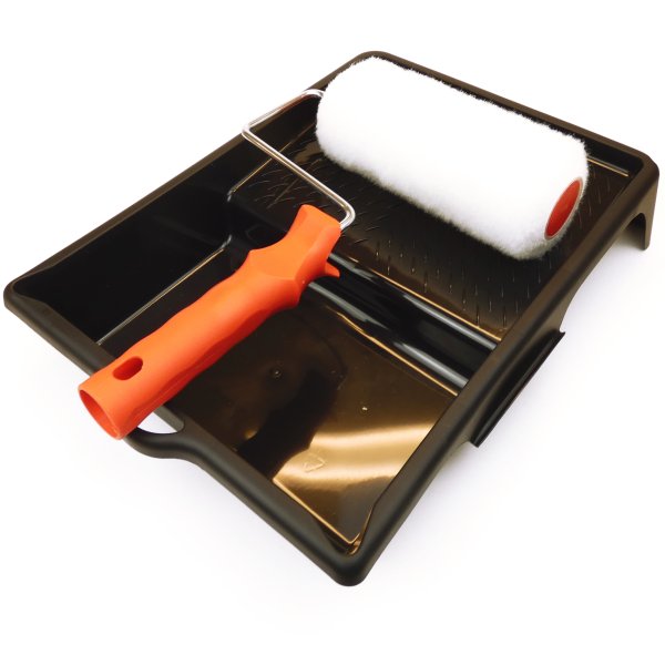 Maxi roller set Poly incl. paint tray (18 cm wide)