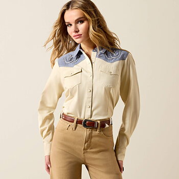 Horseshoe western snap shirt