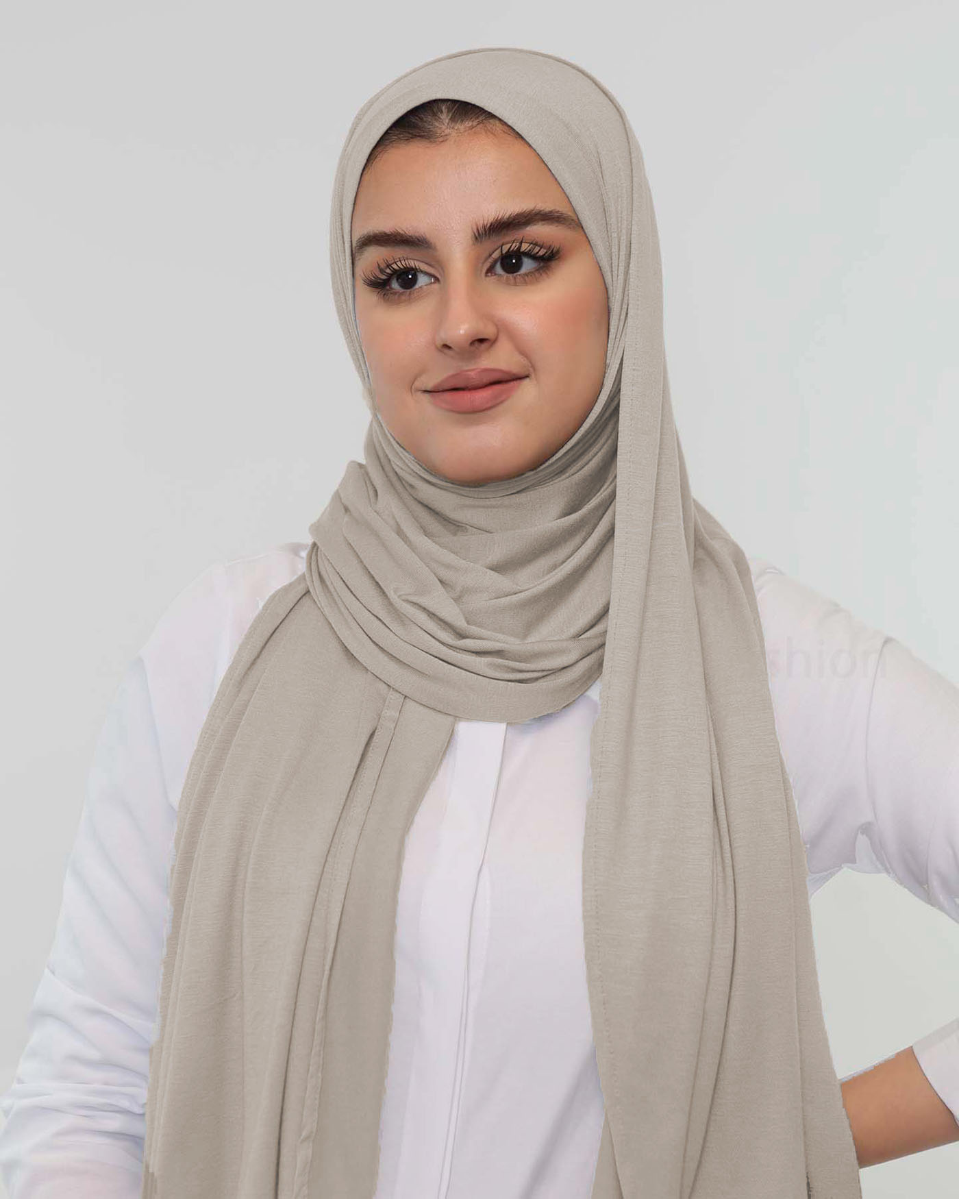 Premium Jersey Hijab - Camel Beige