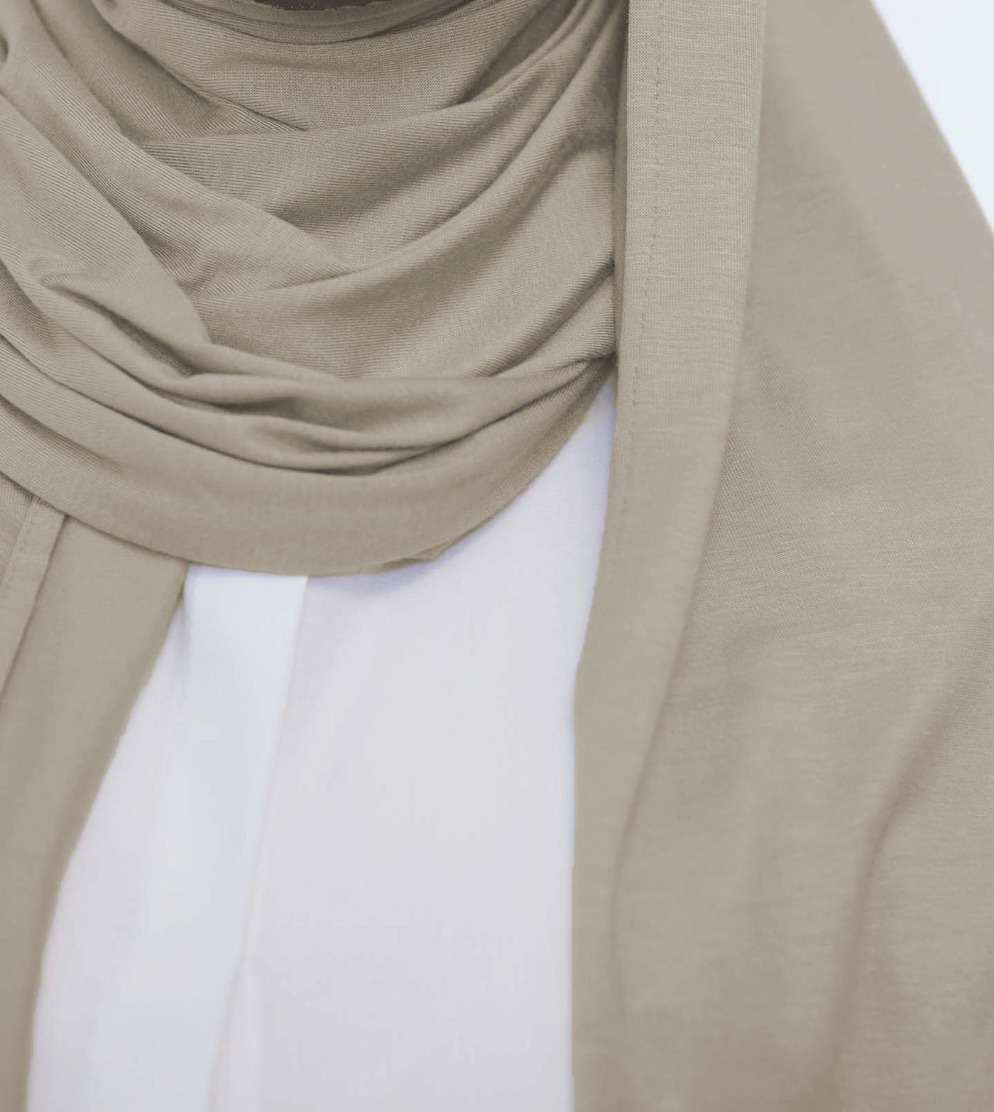 Premium Jersey Hijab - Light Beige - 2