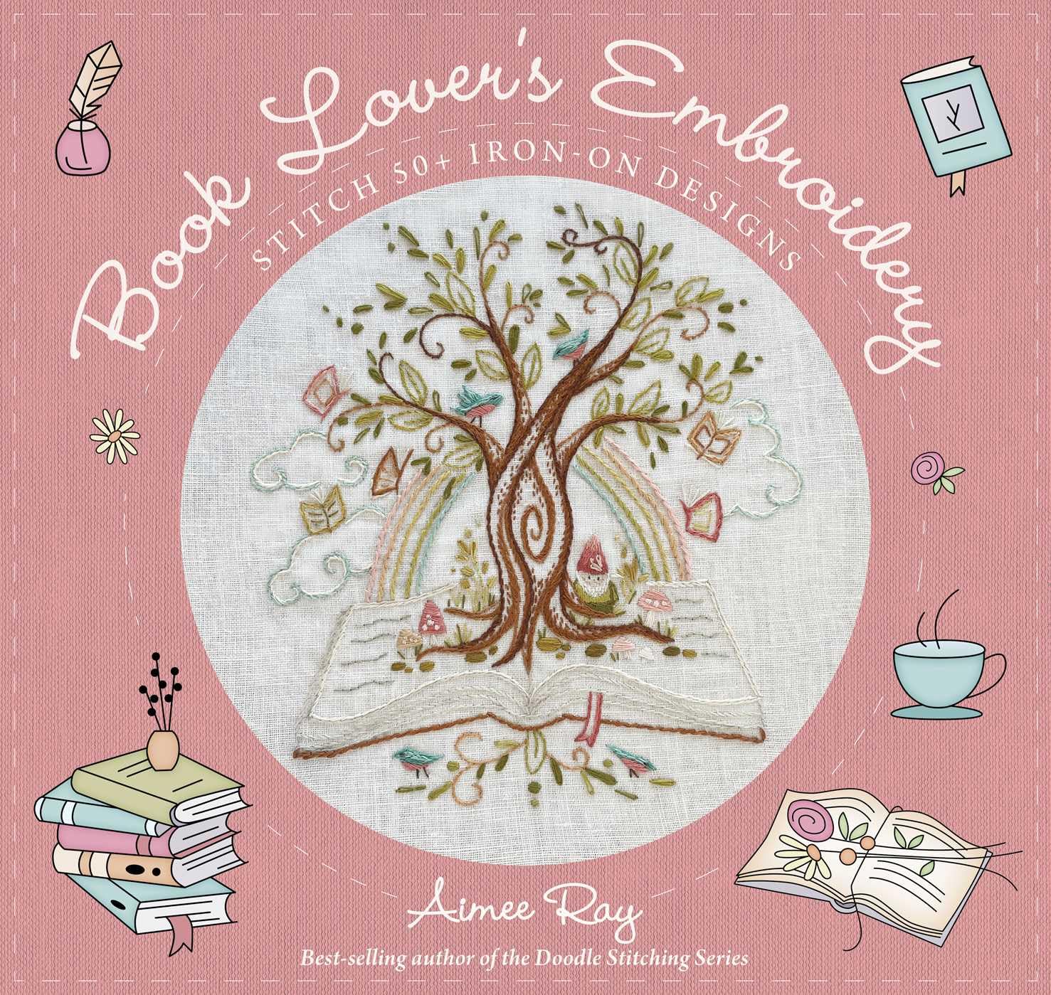 Book Lover's Embroidery : Stitch 50+ Iron-on-Designs - Mer än 50 stryk-på-designs och instruktioner för litterära broderier!