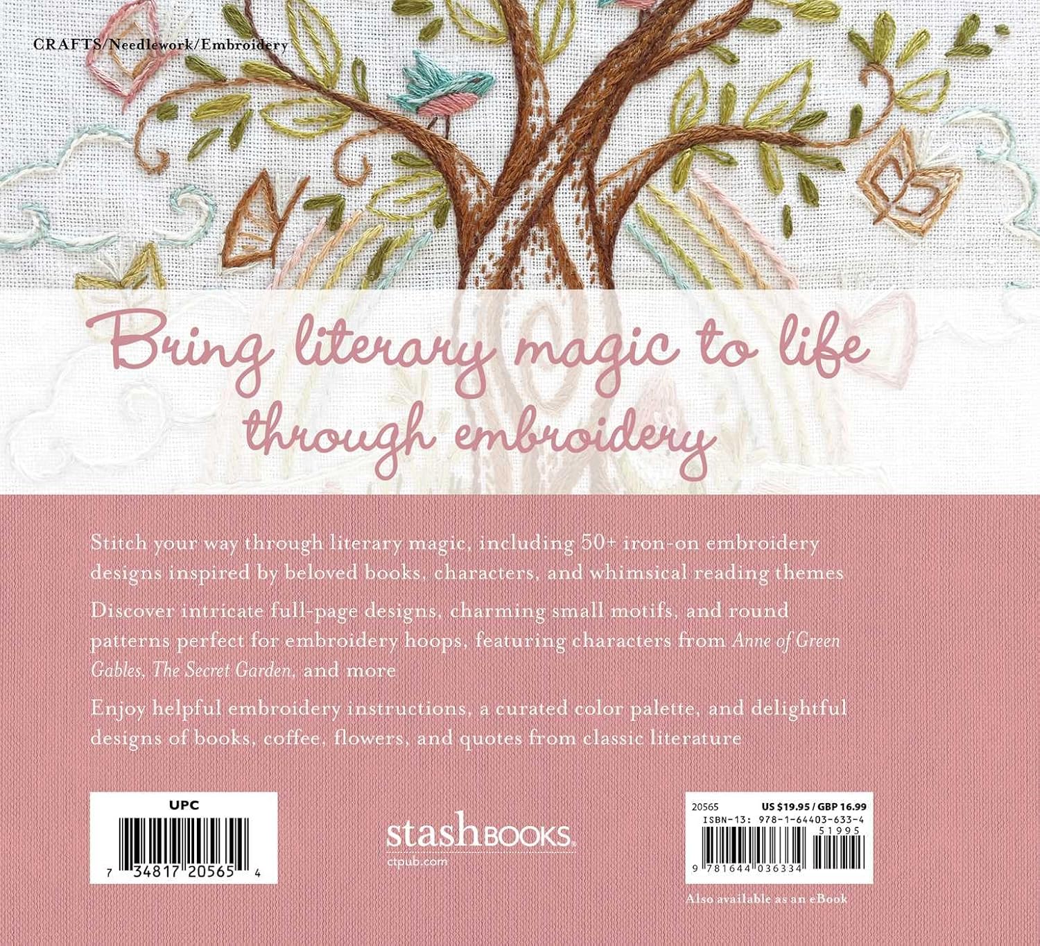 Book Lover's Embroidery : Stitch 50+ Iron-on-Designs - Mer än 50 stryk-på-designs och instruktioner för litterära broderier! - 2