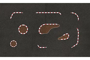 Nano-TTR Track Mat 1500x900 mm with Printed Layout