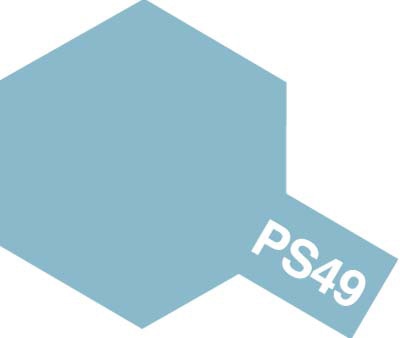 PS-49 Sky Blue Anodized Aluminum, Tamiya spray (Lexan)