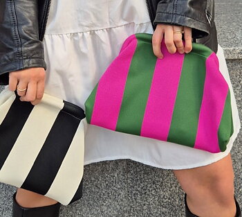 City girl pouch green/pink