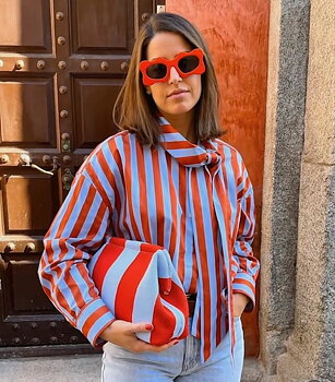 City girl pouch lilac/red