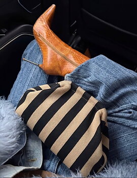 City girl pouch brown/black