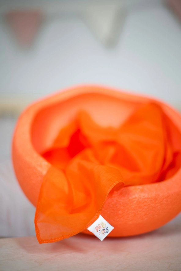 Pit and Play Lekduk Orange - Kreativ och sensorisk lek med hållbara lekdukar