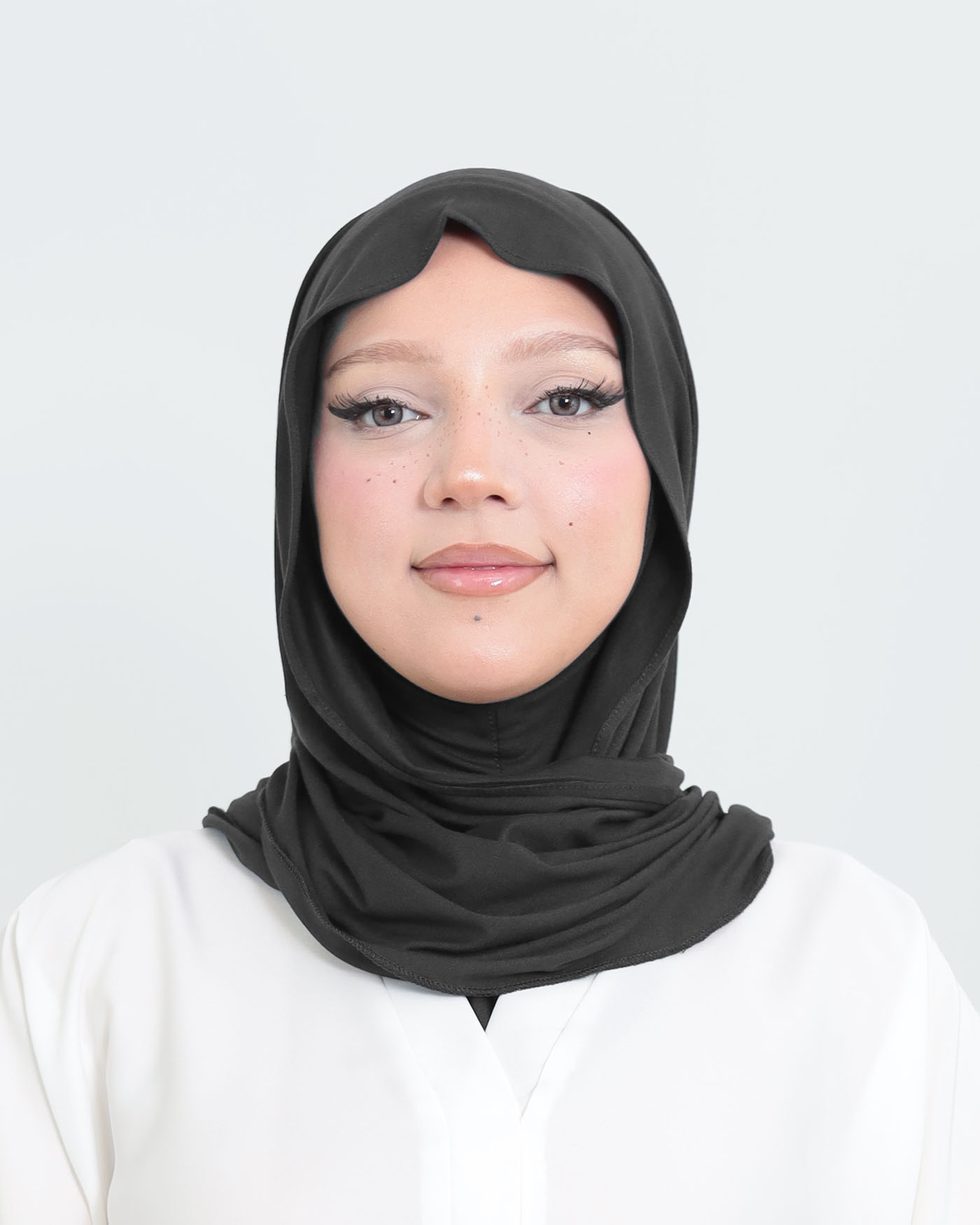 Hijab - Instant Jersey with Ninja Underscarf - Black - 4