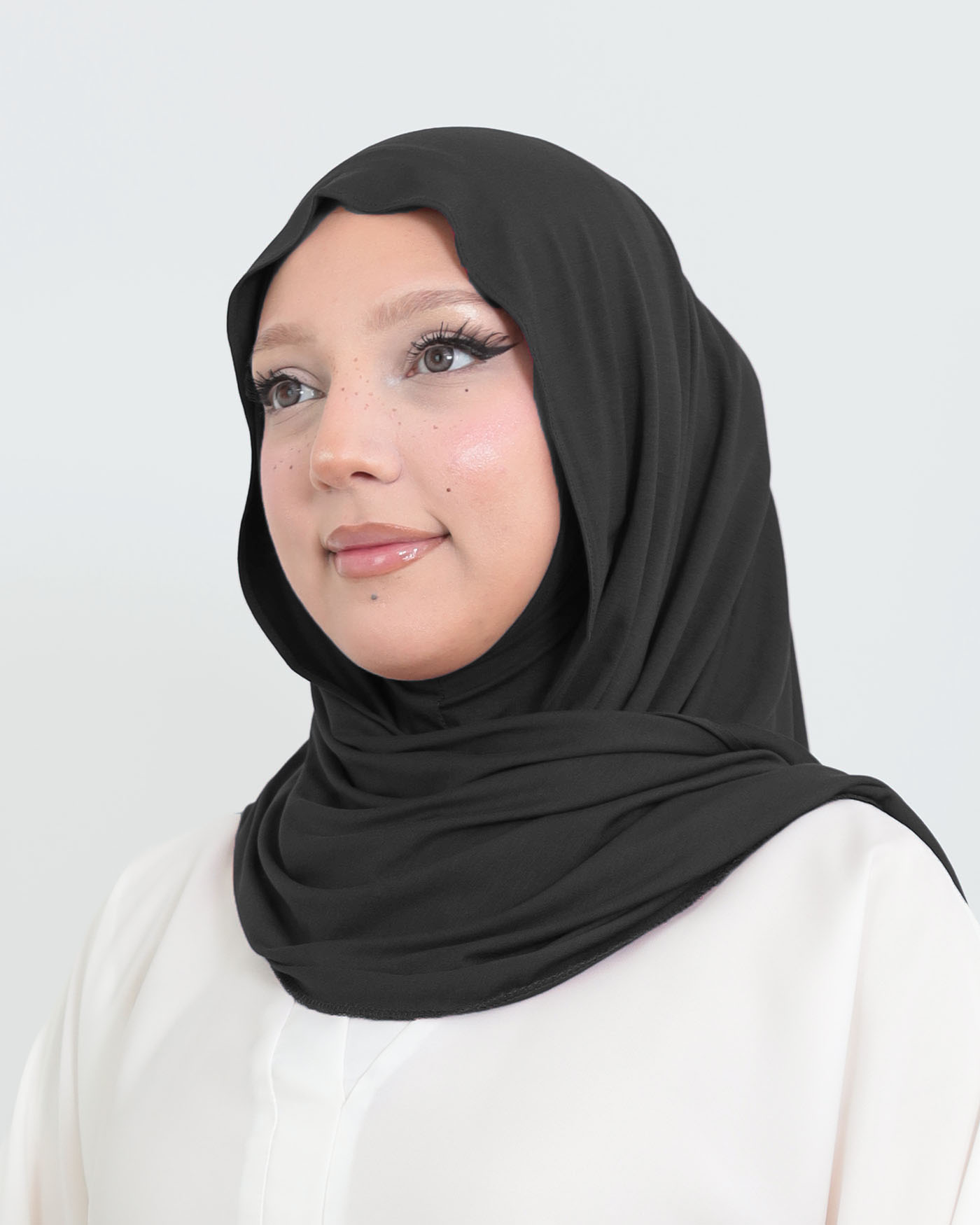 Hijab - Instant Jersey with Ninja Underscarf - Black