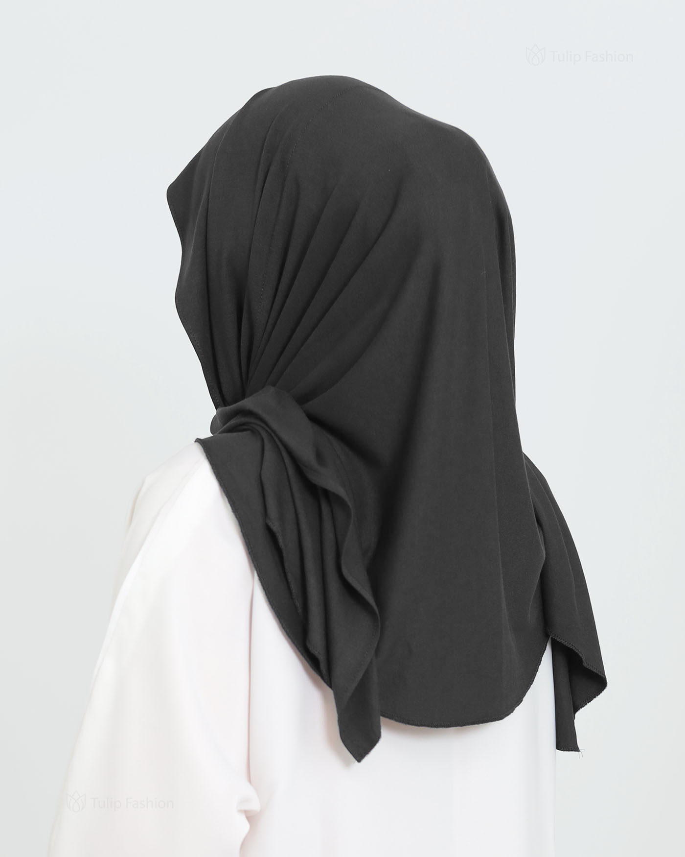 Hijab - Instant Jersey with Ninja Underscarf - Black - 2