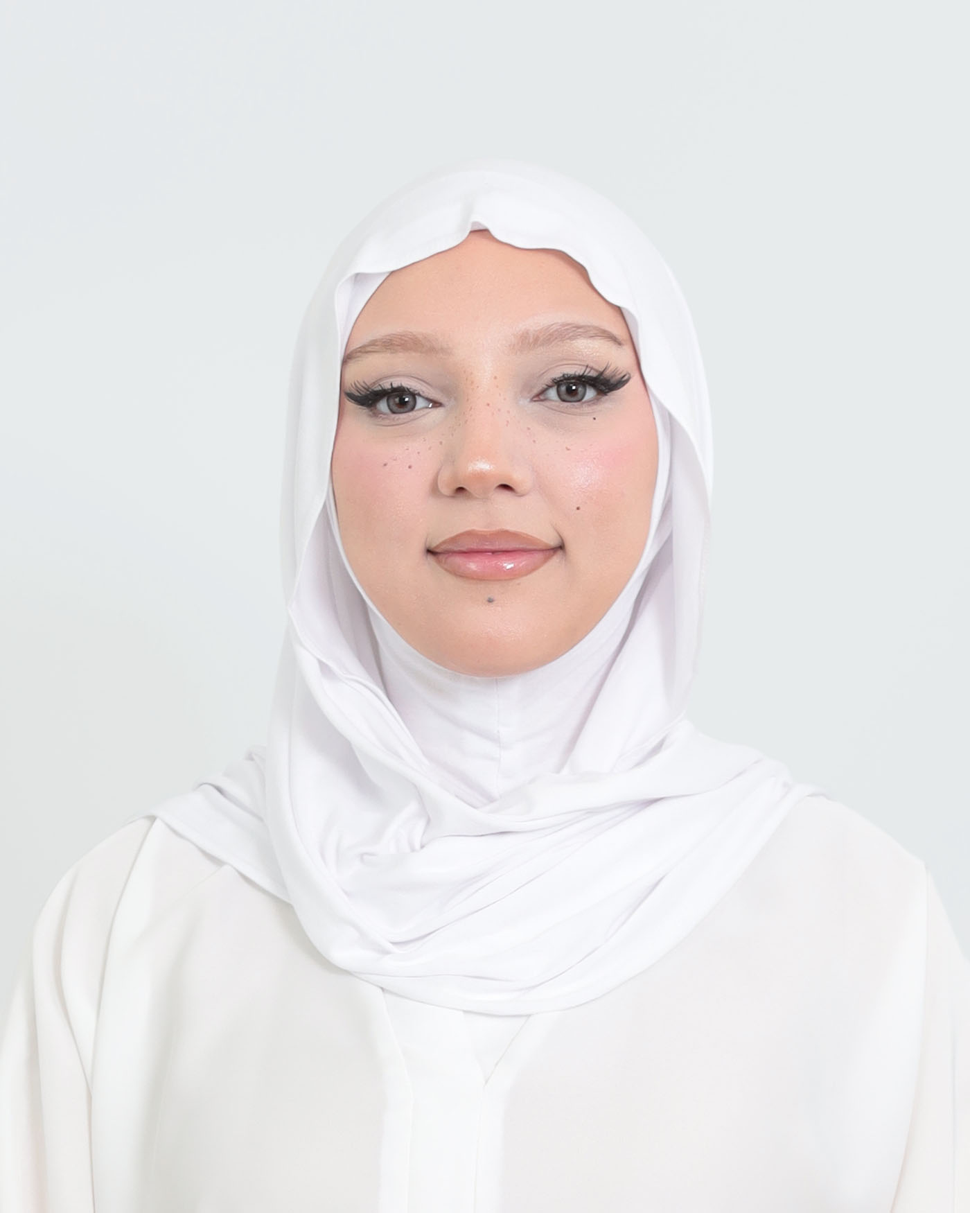Hijab - Instant Jersey with Ninja Underscarf - White - 5