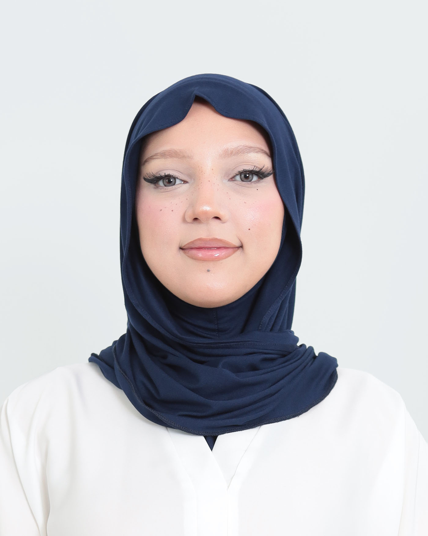 Hijab - Instant Jersey with Ninja Underscarf - Midnight Blue - 4