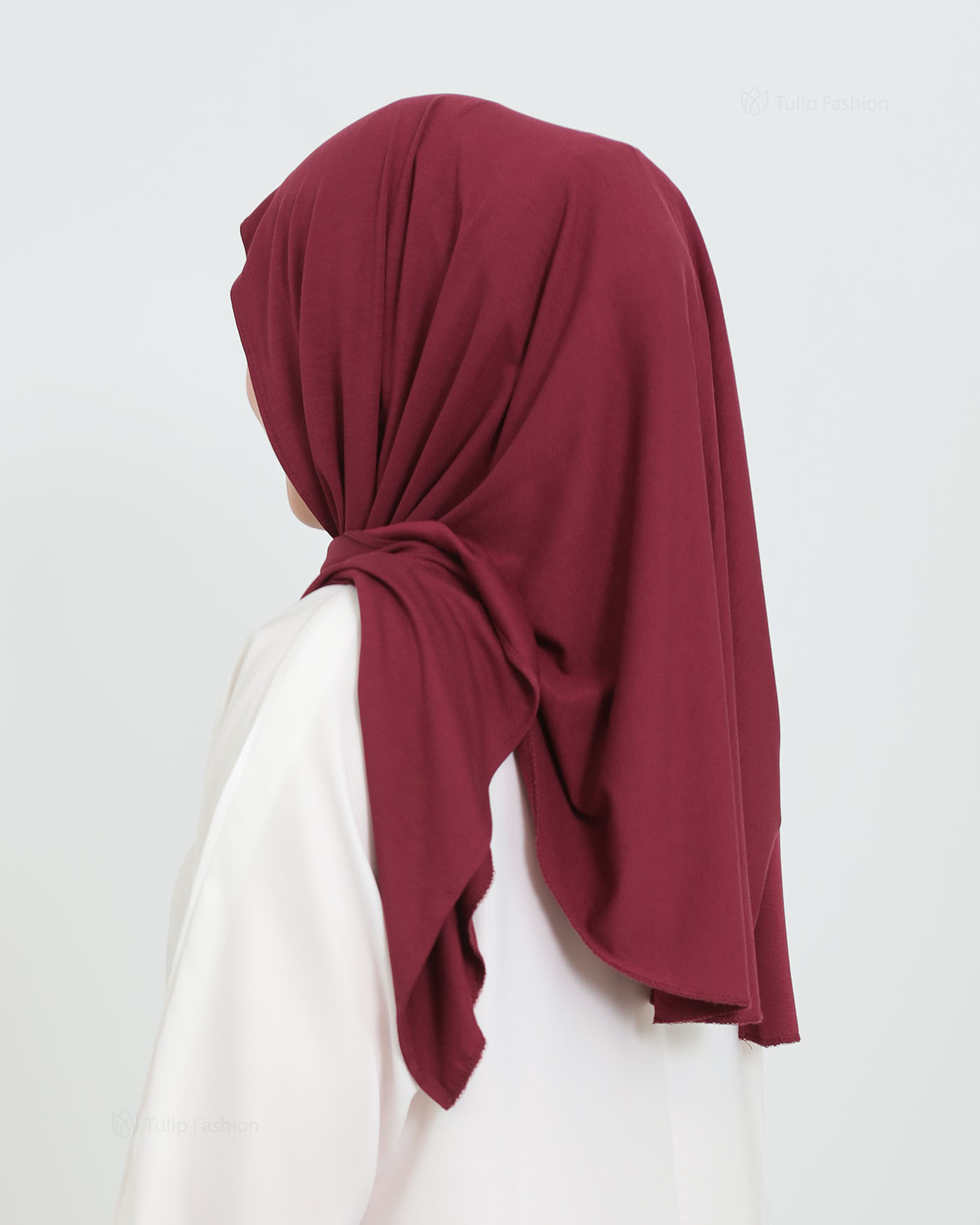 Hijab - Instant Jersey with Ninja Underscarf - Maroon - 2