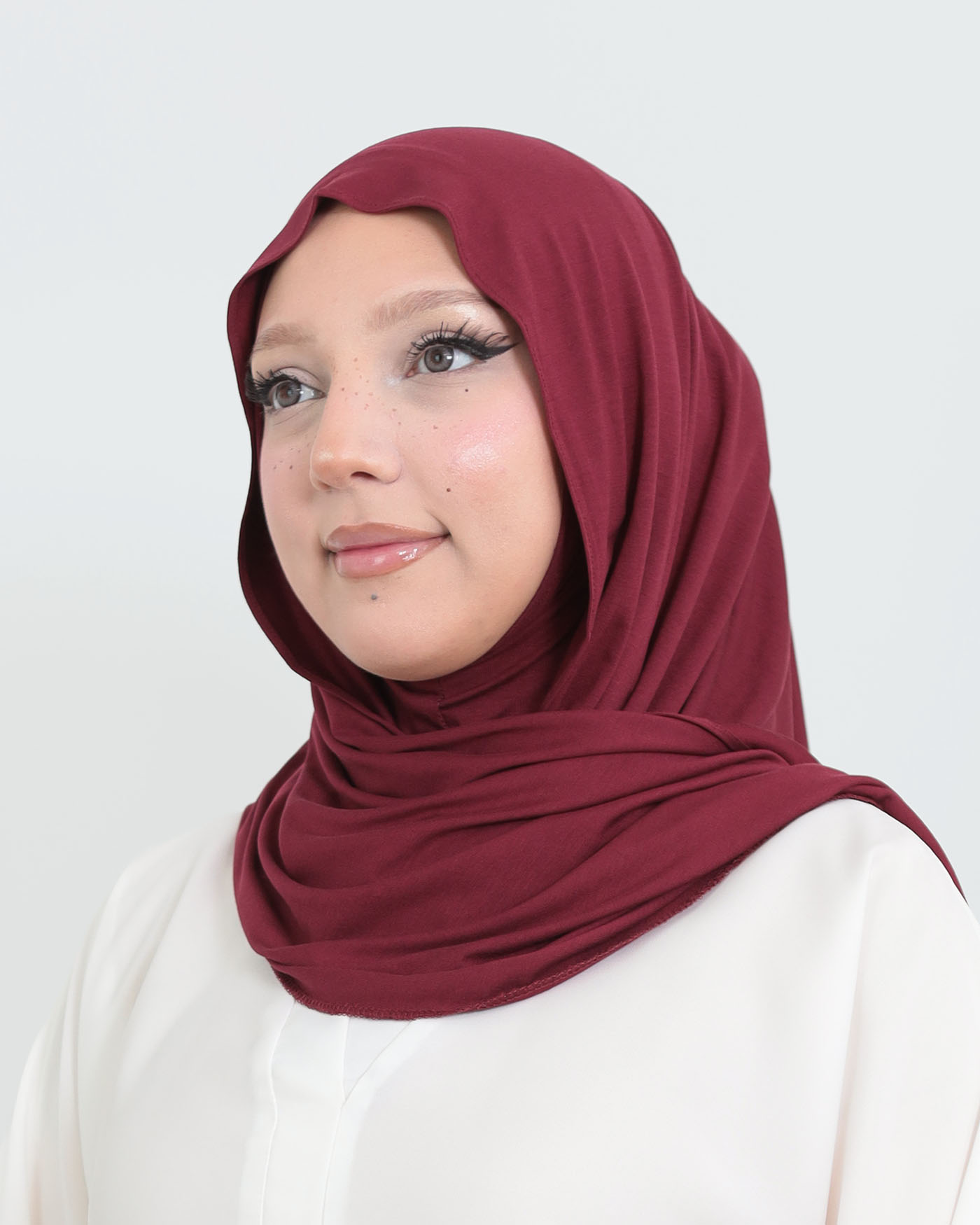 Hijab - Instant Jersey with Ninja Underscarf - Maroon