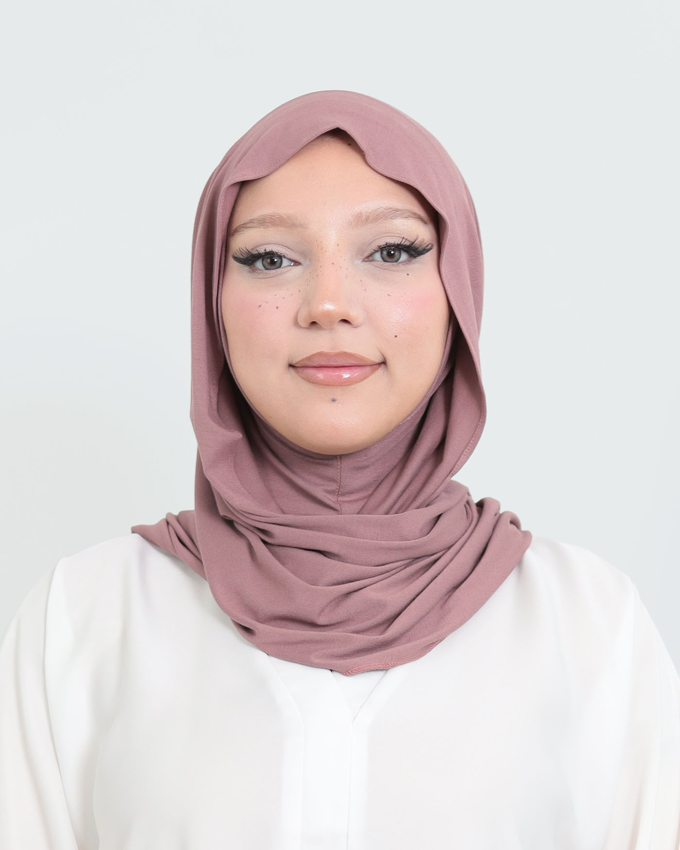 Hijab - Instant Jersey with Ninja Underscarf - Mauve - 5