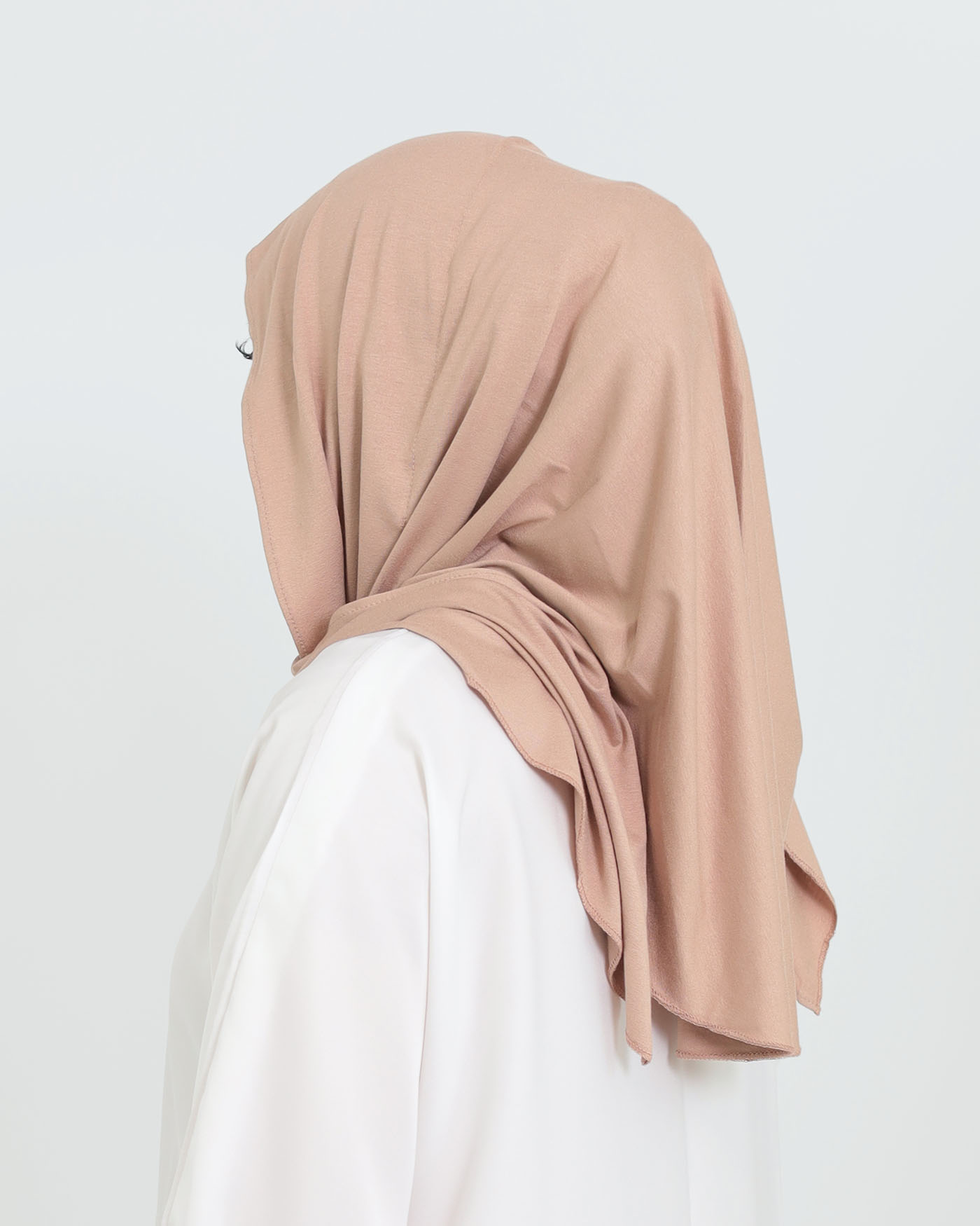 Hijab - Instant Jersey with Ninja Underscarf - Beige - 2