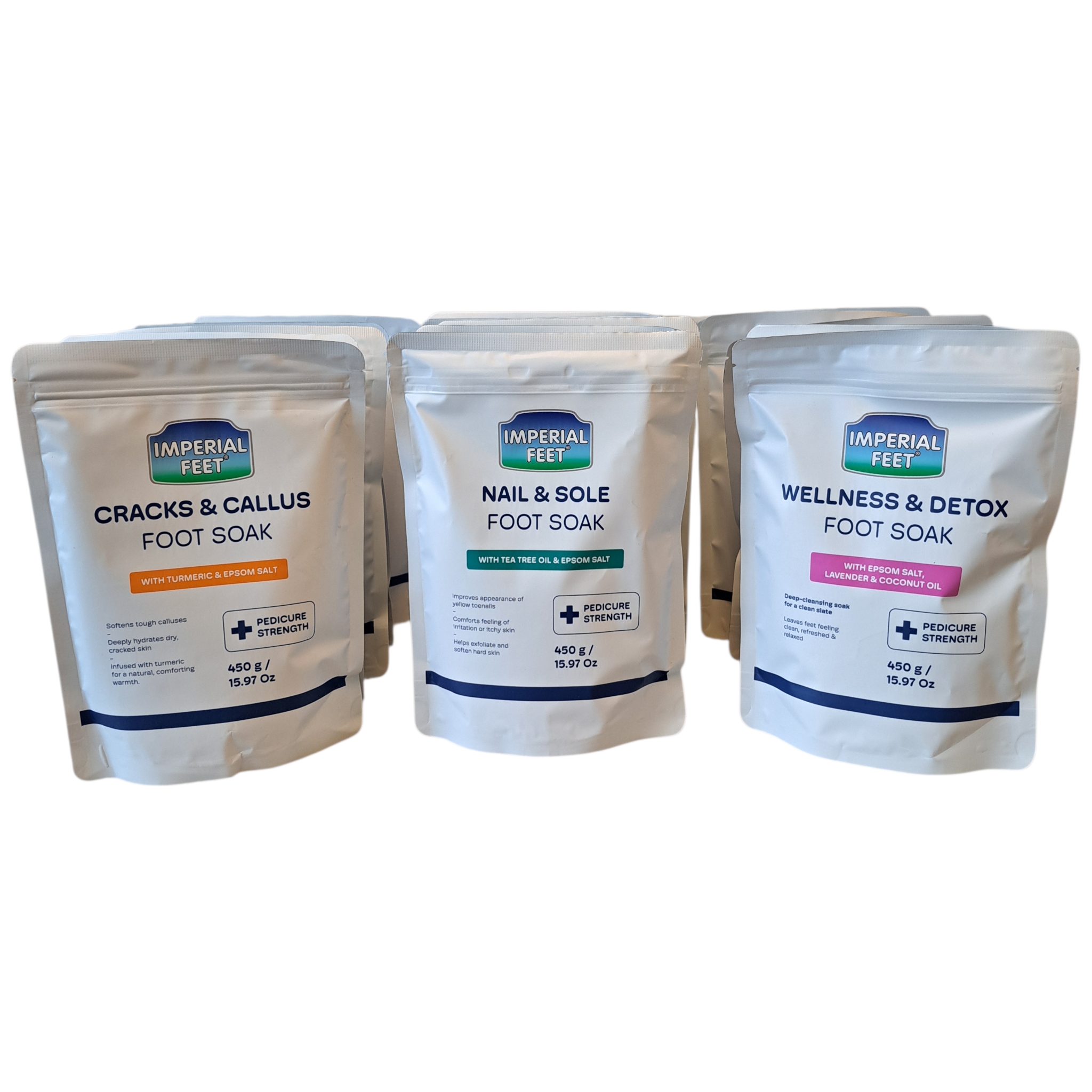 Fotsalt-Foot Soak - Nail and Soak - från Imperial Feet, 450 g - 3