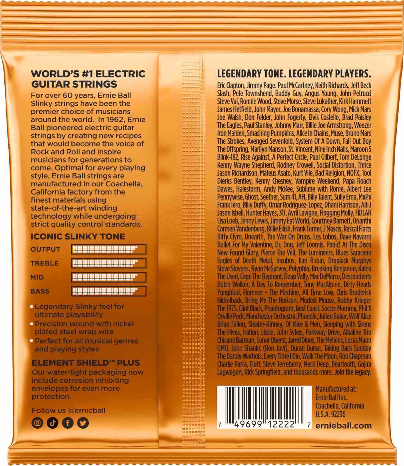 Ernie Ball Hybrid Slinky 2222 - 2