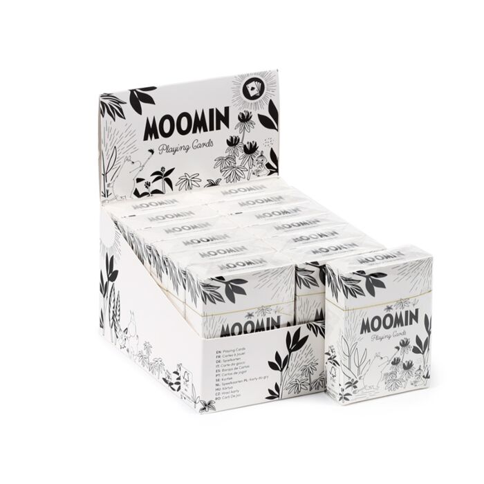 Kortlek Mumin Tammi - Display med 12 kortlekar