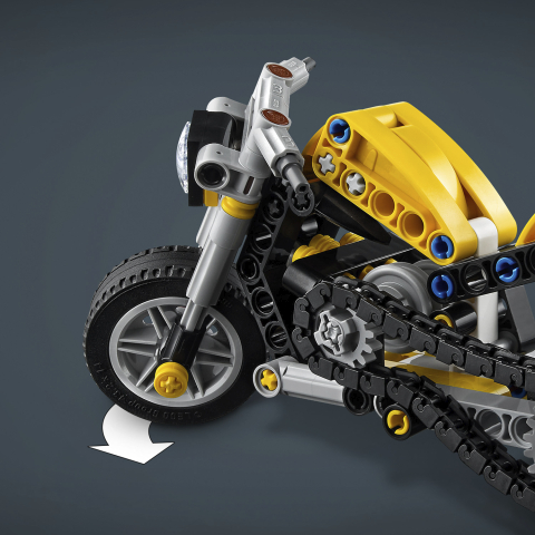 LEGO 42225 Keltainen moottoripyörä Technic - 6