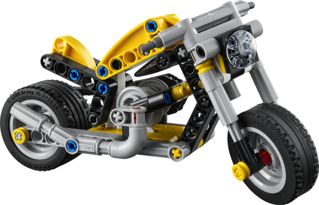 LEGO 42225 Keltainen moottoripyörä Technic - 3