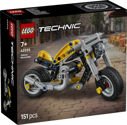LEGO 42225 Keltainen moottoripyörä Technic