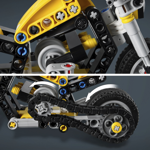 LEGO 42225 Keltainen moottoripyörä Technic - 7