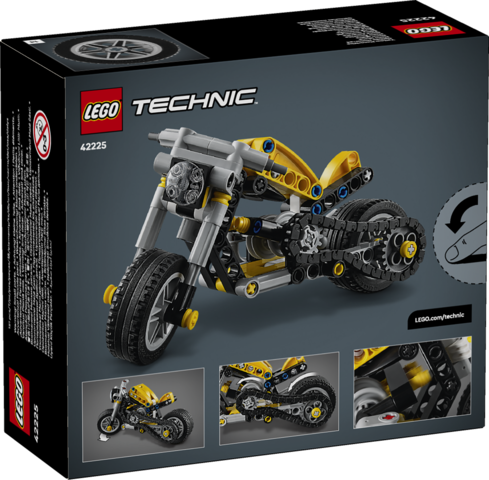 LEGO 42225 Keltainen moottoripyörä Technic - 2