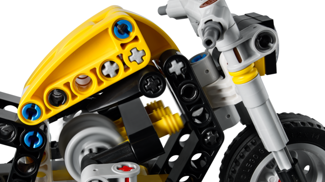 LEGO 42225 Keltainen moottoripyörä Technic - 4