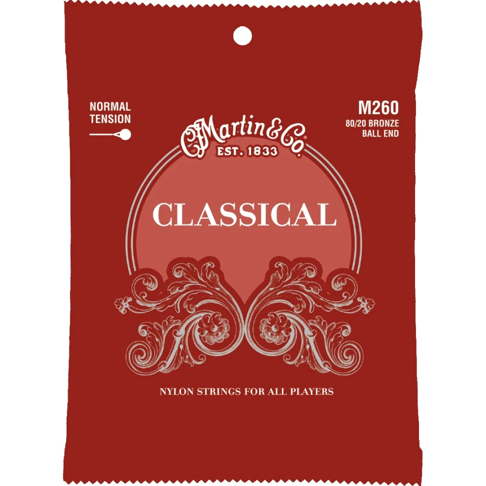 Martin M260 Classical Nylon Guitar Strings Ball End - Normal Tension