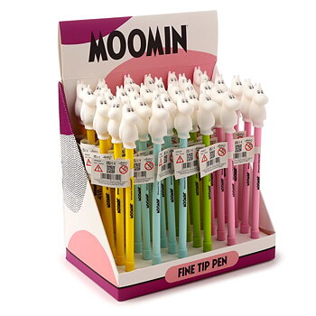 Mumin Penna med smal topp - Display med 36 pennor